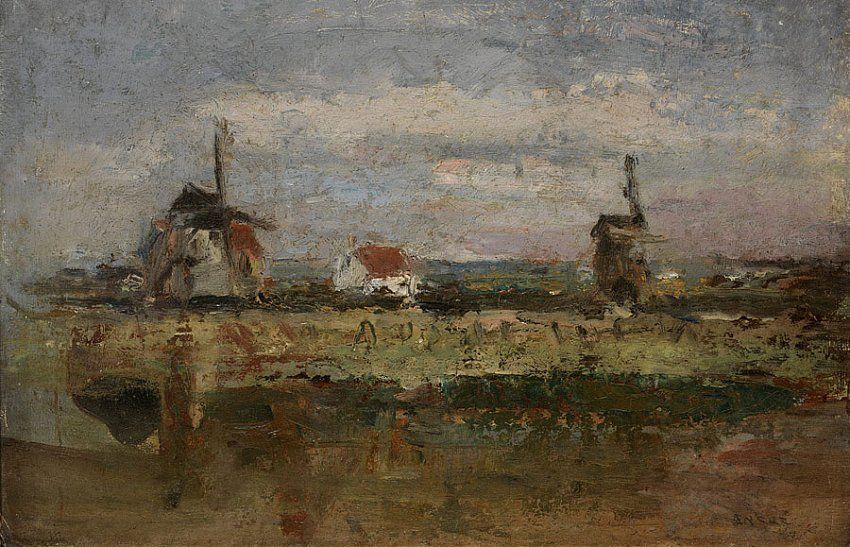 James Ensor Les deux moulins (The Two Windmills)