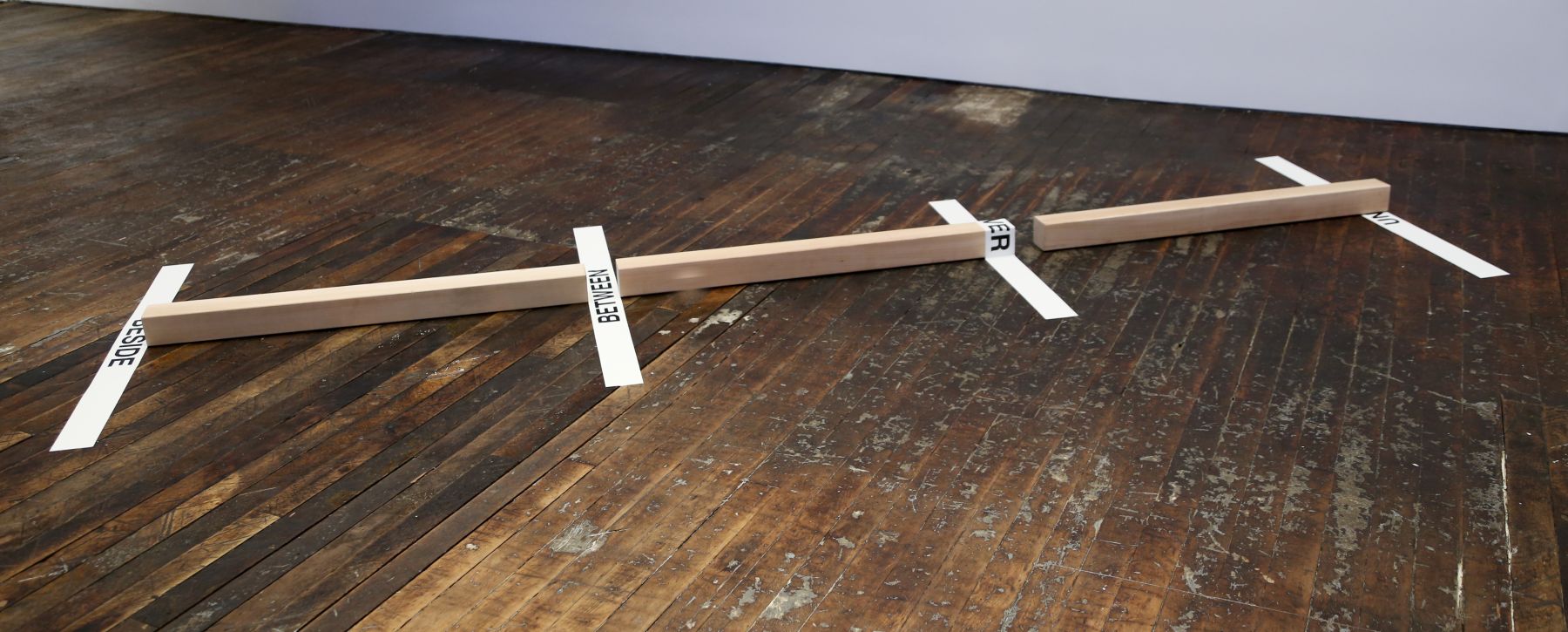 Mel Bochner Prepositional Sculpture