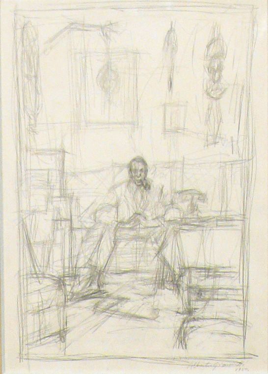 Alberto Giacometti, Portrait de Pierre Loeb