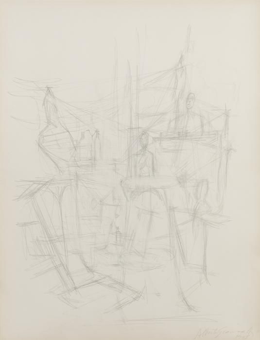 Alberto Giacometti, L'atelier avec sculptures