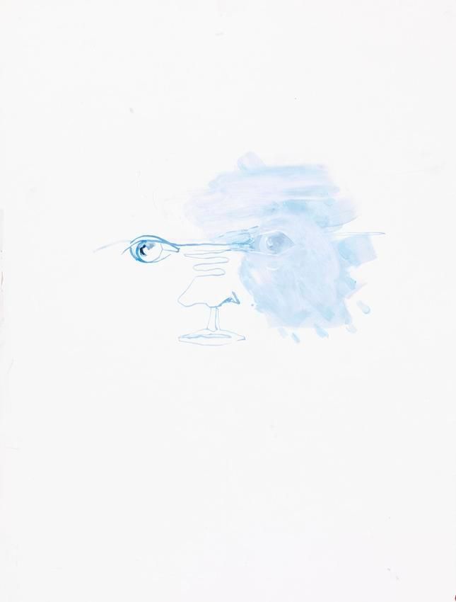 Untitled (portrait bleu)