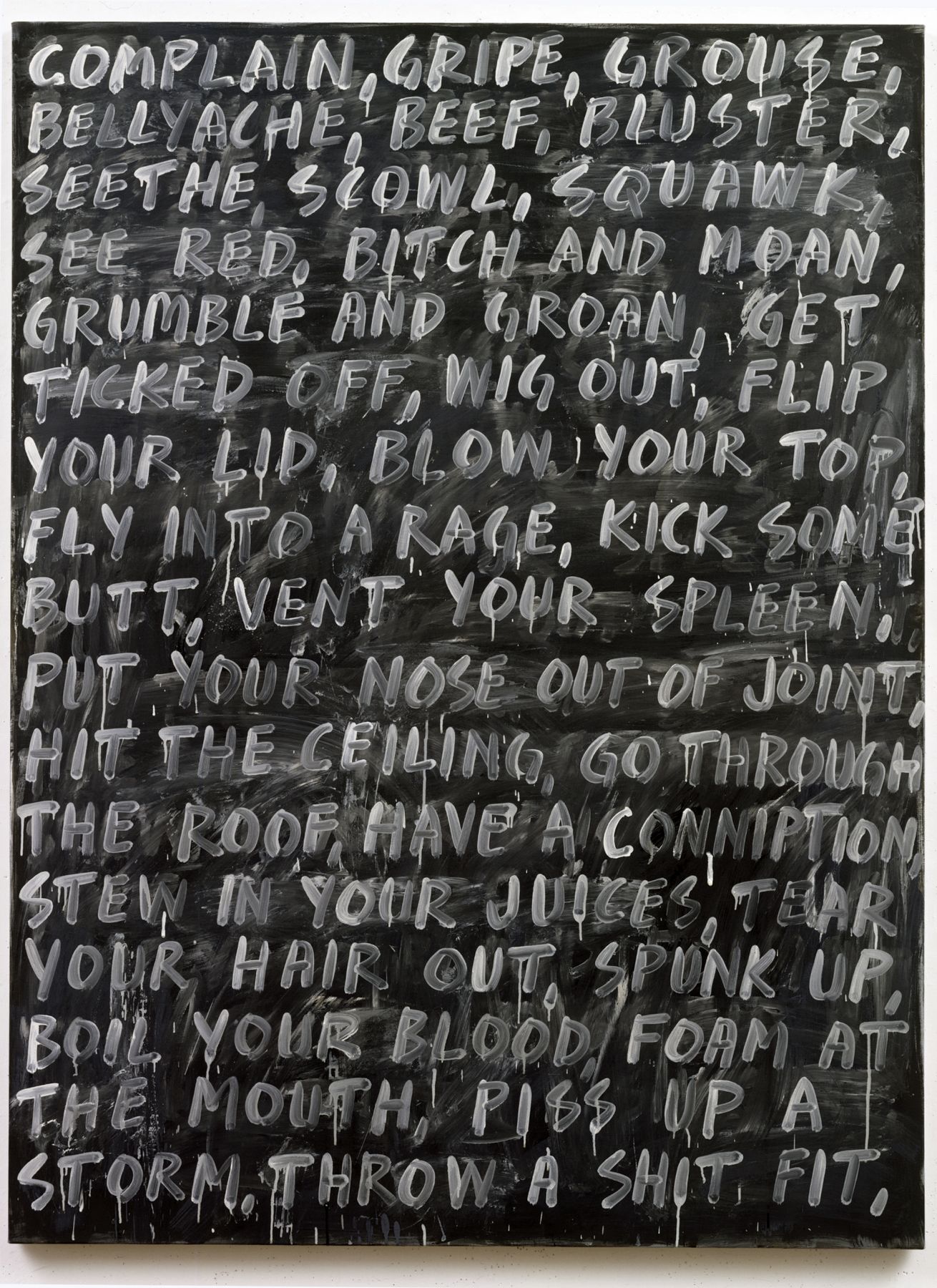 Complain 2007 acrylic and oil on canvas