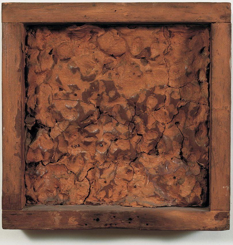Robert Rauschenberg , Pink Clay Painting (To Pete)