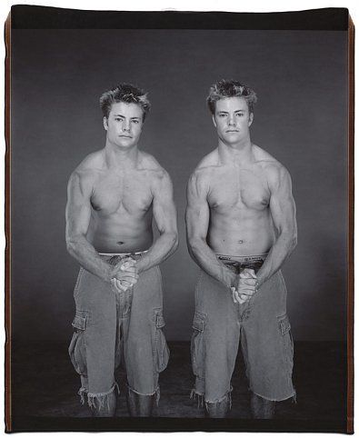 Clint and Kent Lauhoff (from the Twins series), 2001, Unique polaroid