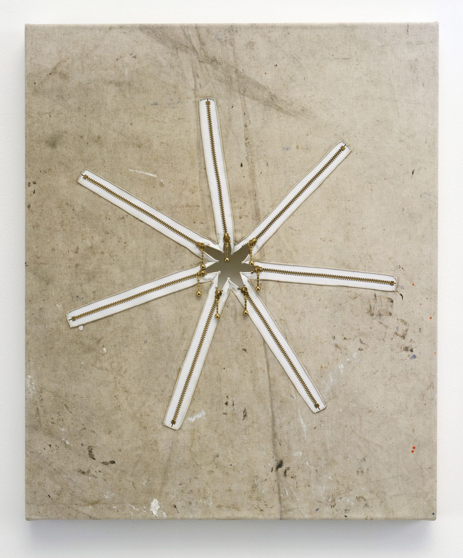 a flesh painting by donald moffett for sale at marianne boesky gallery