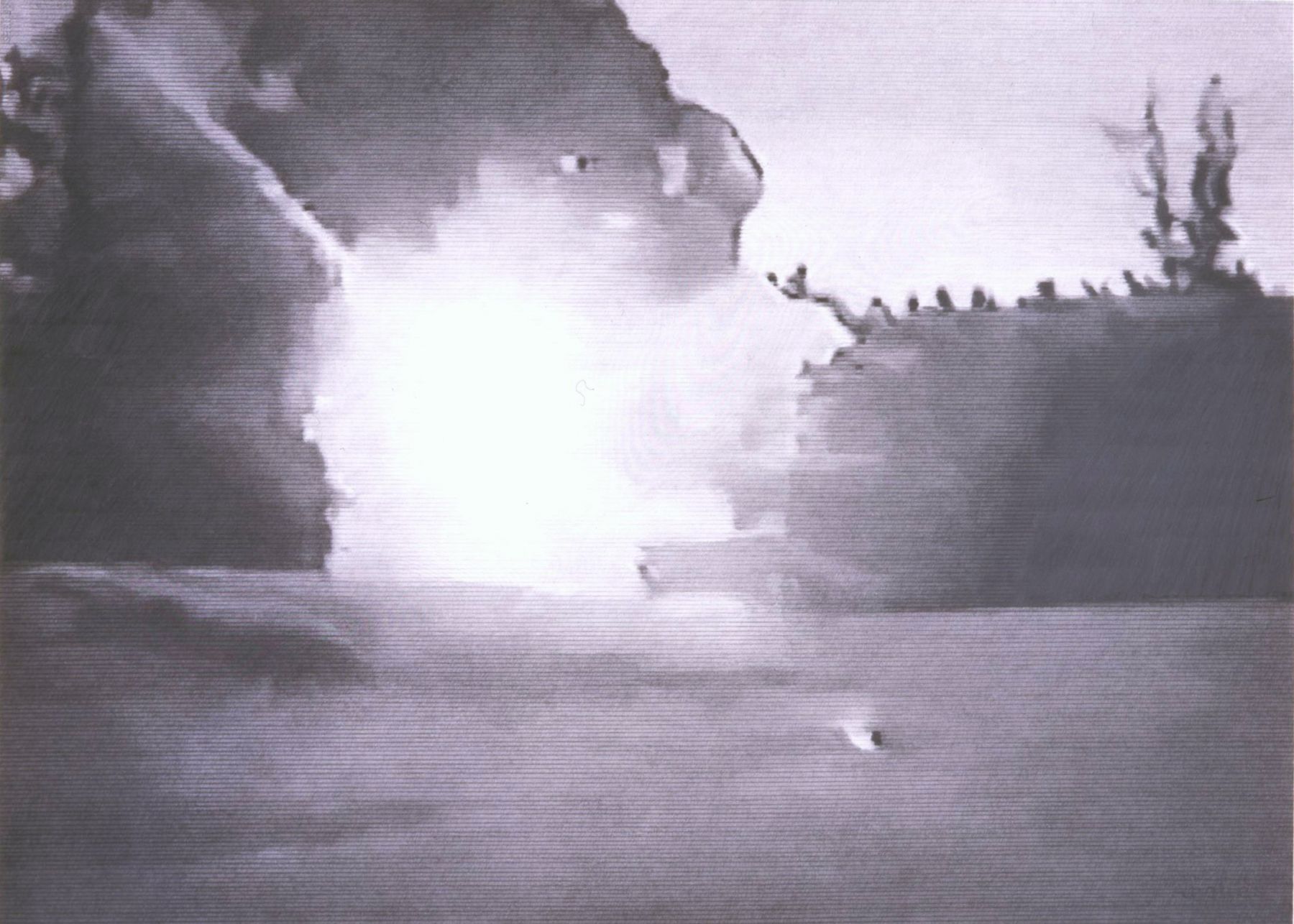 Untitled (Explosion), 2008, Graphite on paper
