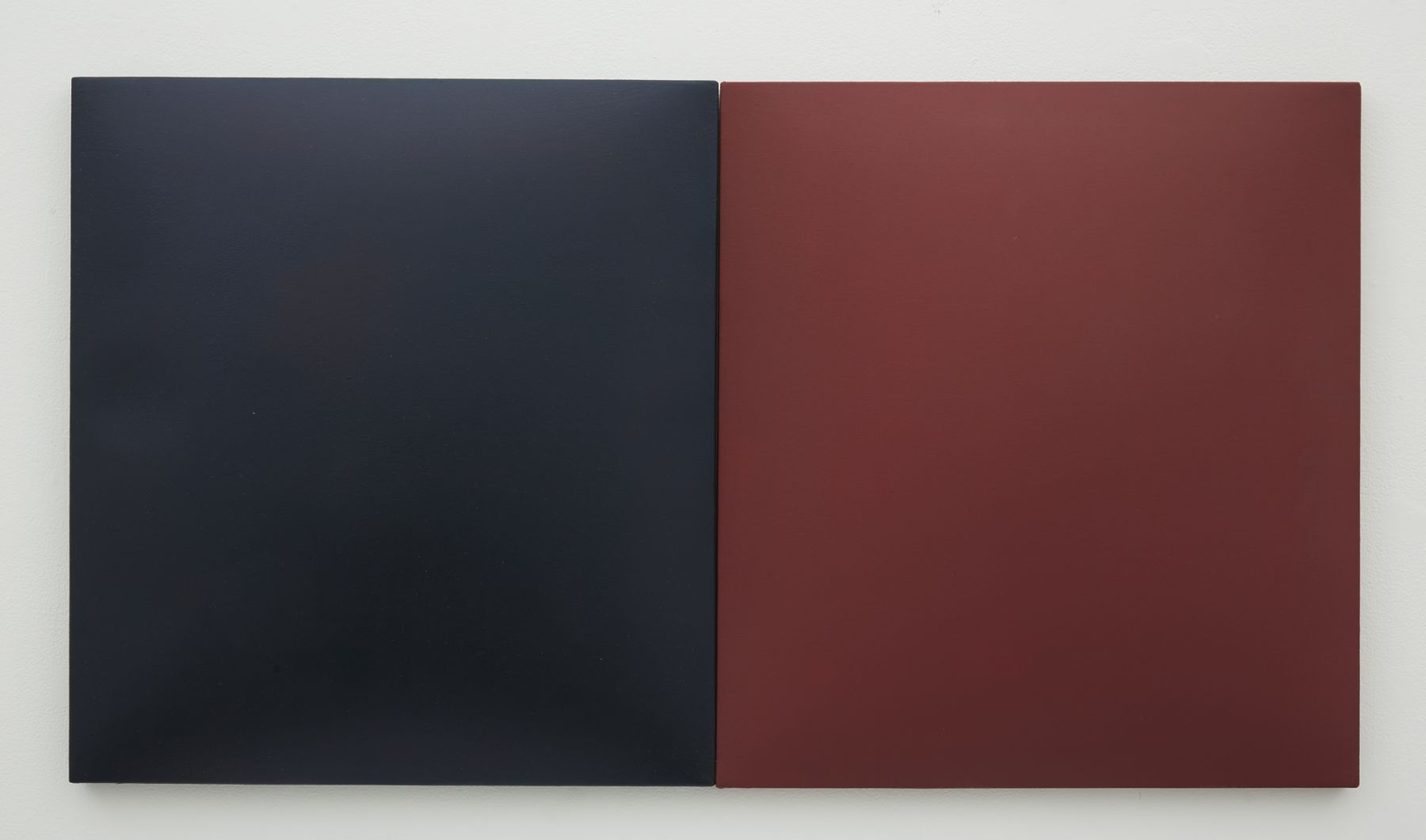 A Conversation Piece (Indigo & Red), 2014, Fiberglass Reinforced Plaster and Oil on Cotton