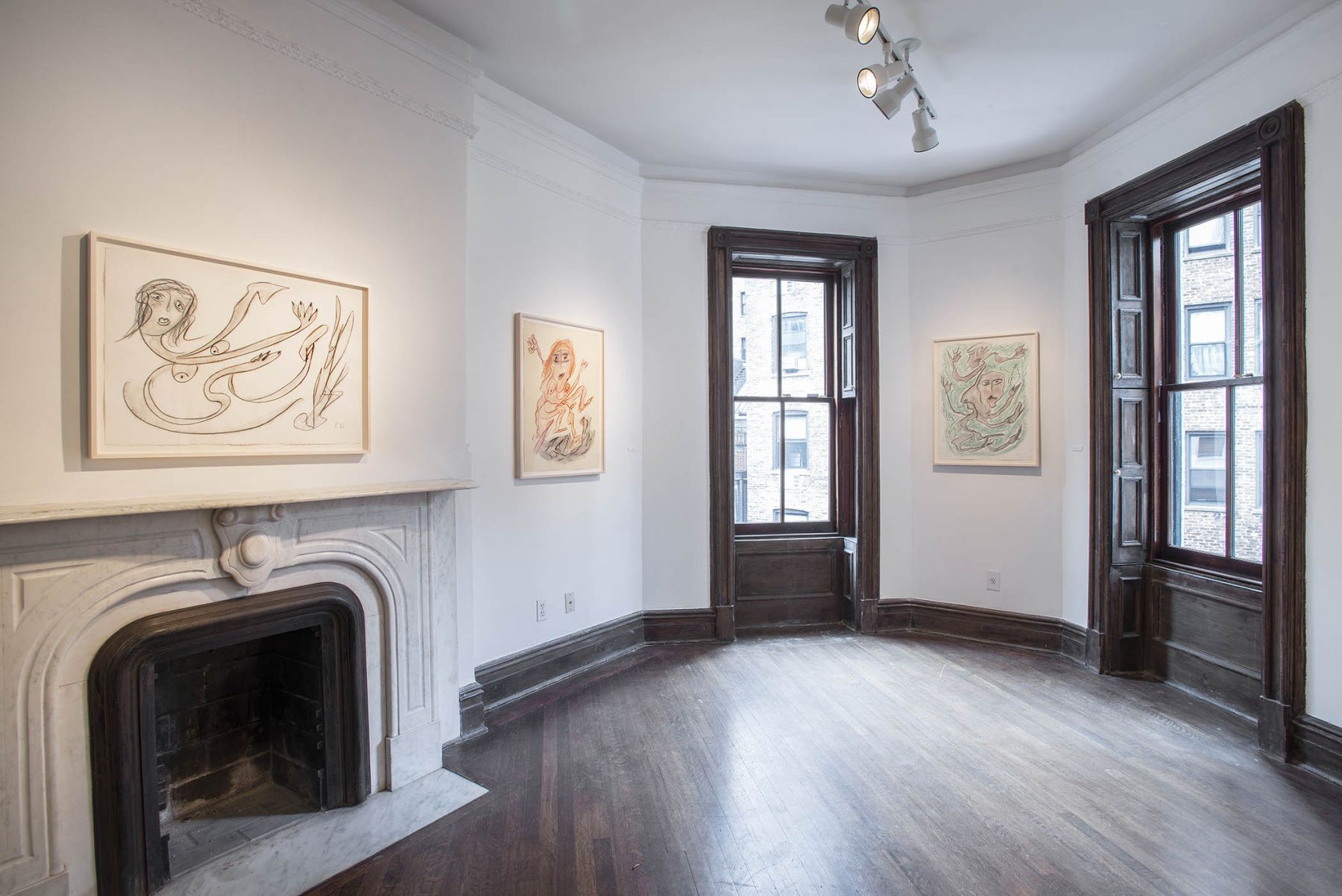 Works on Paper (Installation View), 118 East 64th Street, 2015