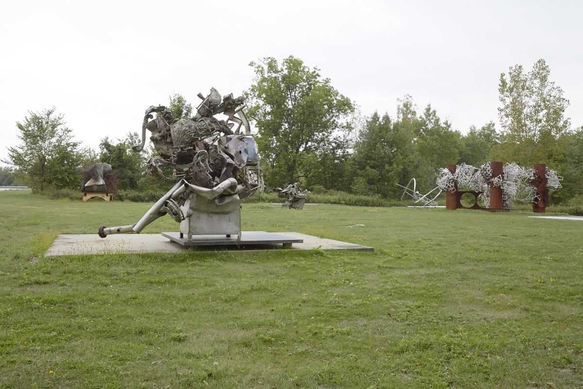 Fishkill, 1995, Cast stainless steel with carbon steel