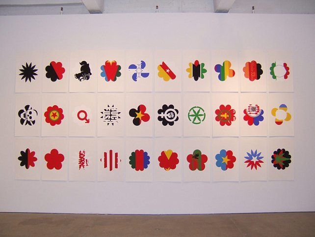 Polly Apfelbaum, Flags for Revolt and Defiance, 2005
