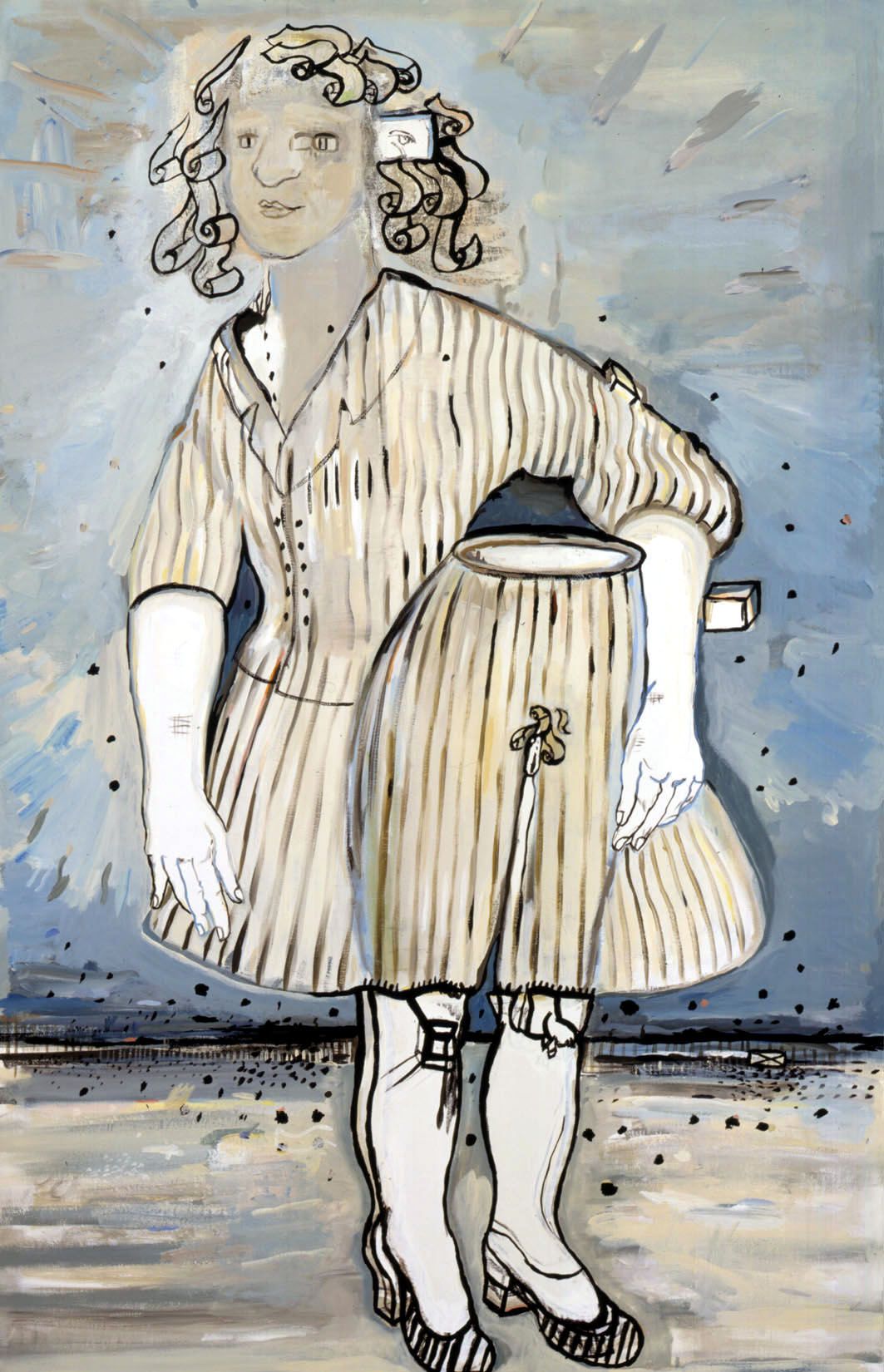 girl with detached torso by hannah van bart