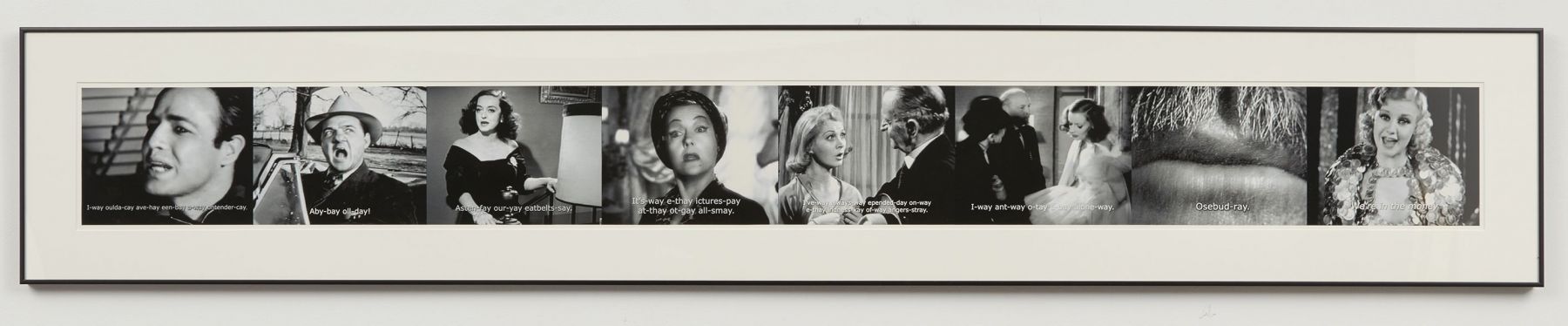 portraits of people speaking pig latin by john waters