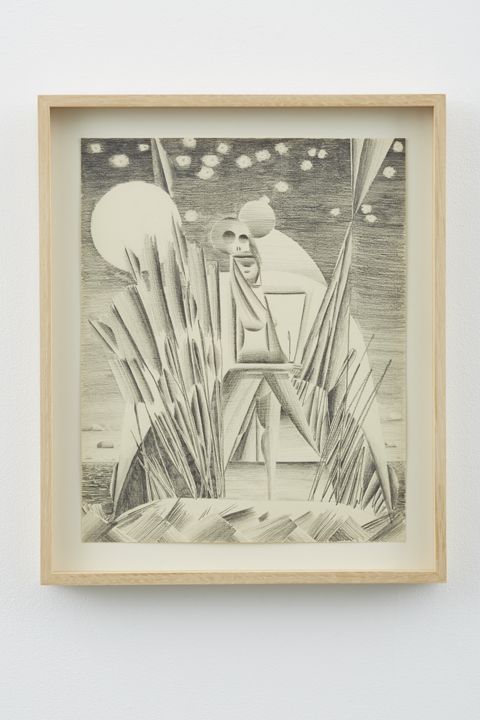 Jonah the Whale #3, 2012, Graphite on paper