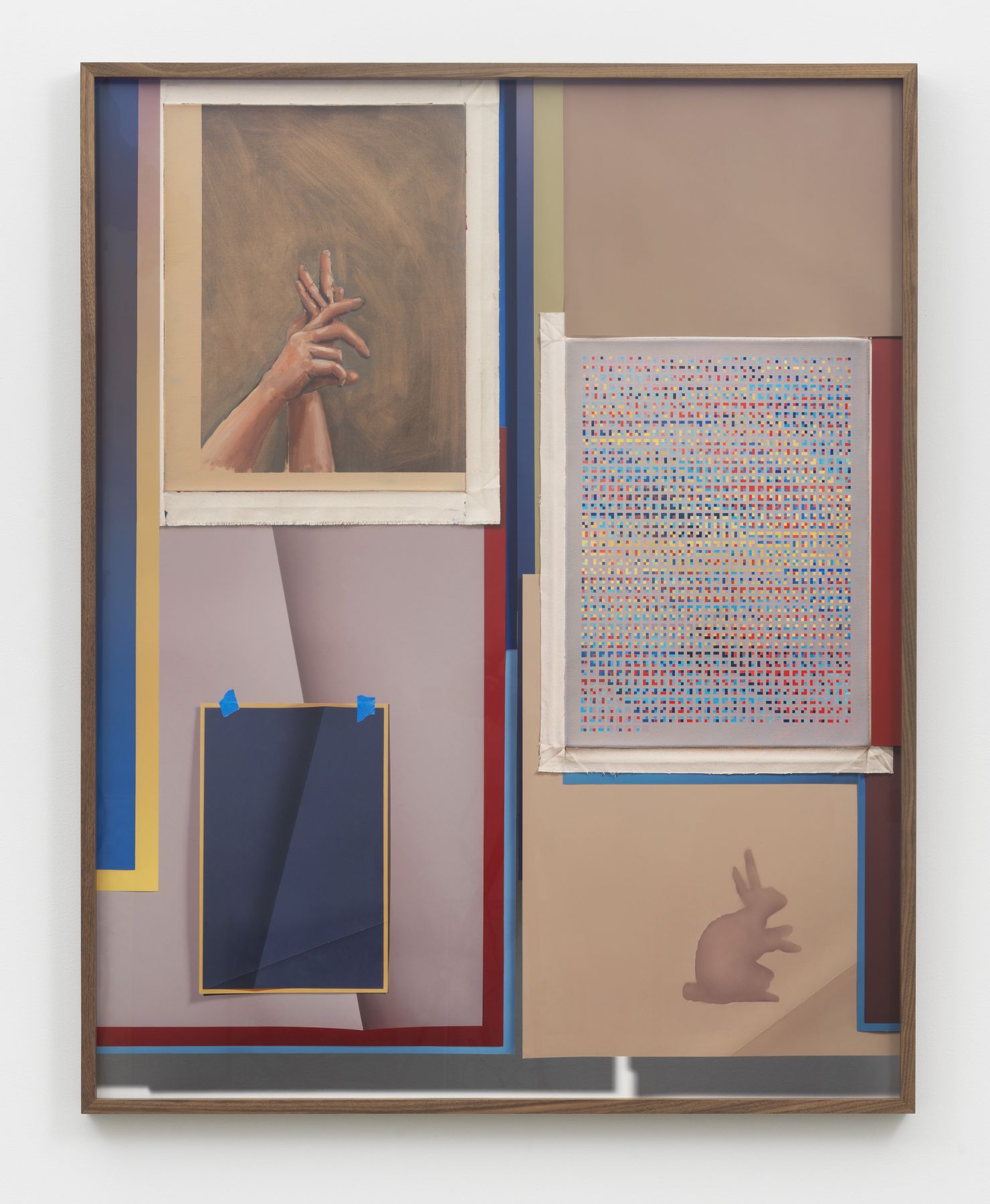a collage style print by John Houck available for purchase