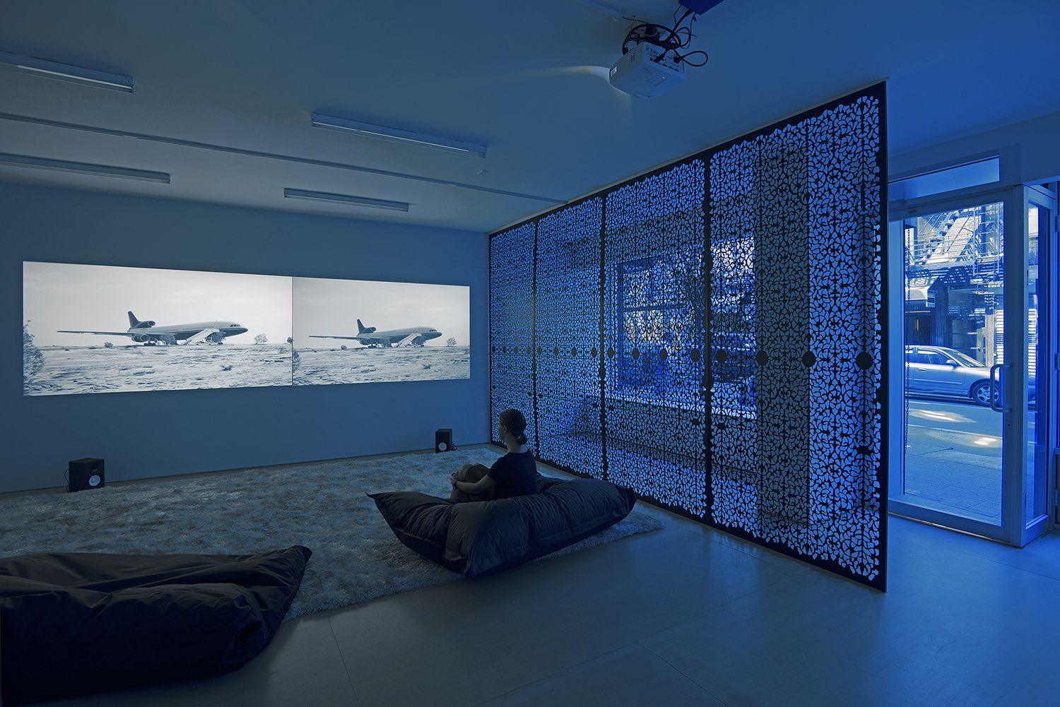 The Blue Lenses (Installation View), 20 Clinton Street, 2015