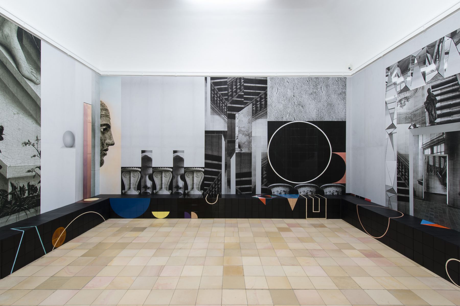 installation of an exhibition by claudia wieser in a museum in germany