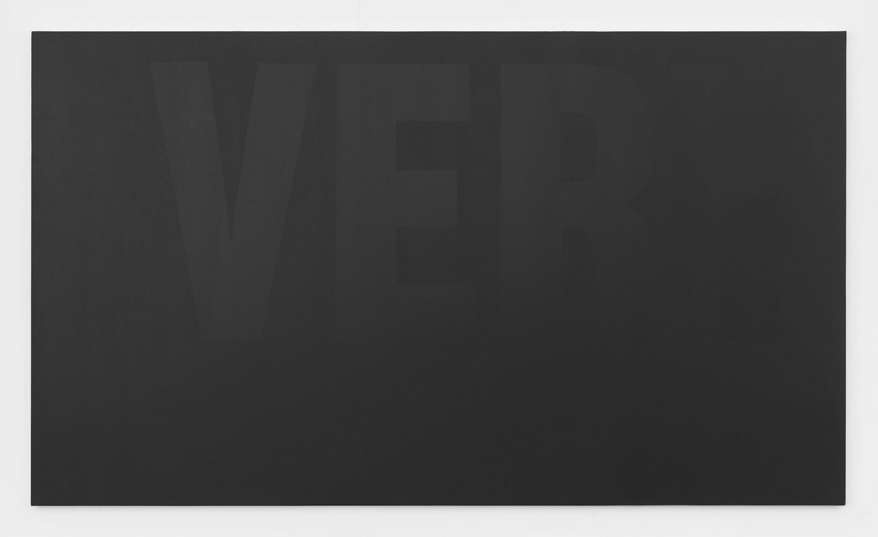 Very, 2017 Valspar Very Black Paint 5011-2 on canvas