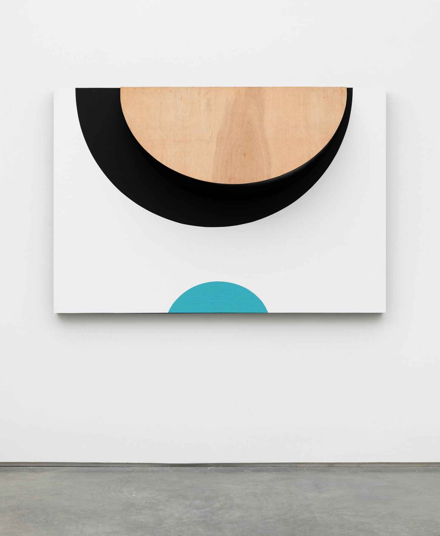 abstract, geometric painting by serge alain nitegeka for sale in a chelsea art gallery