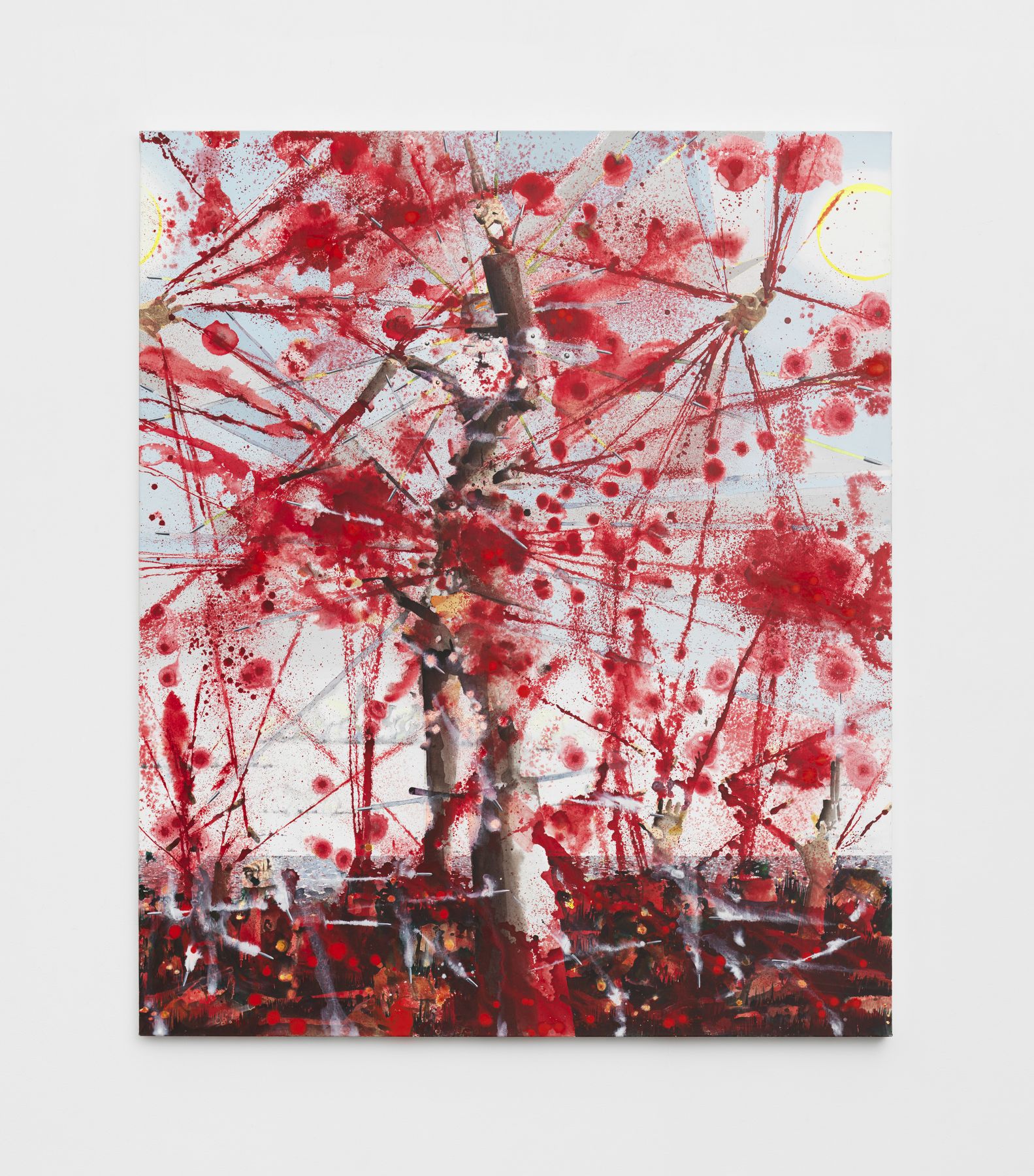 a painting on linen by contemporary painter barnaby furnas