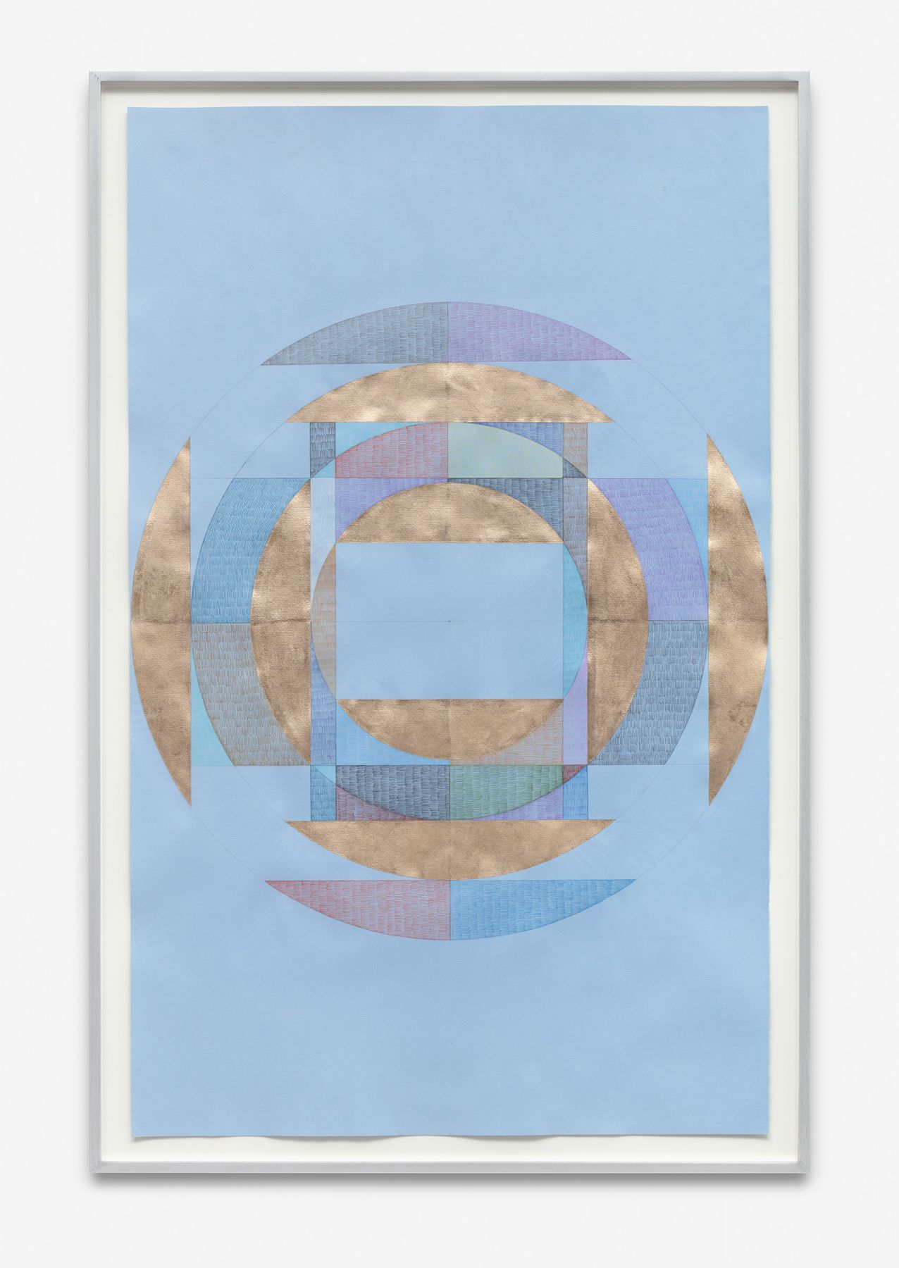 Untitled, 2017 Gold leaf and colored pencil on handmade paper