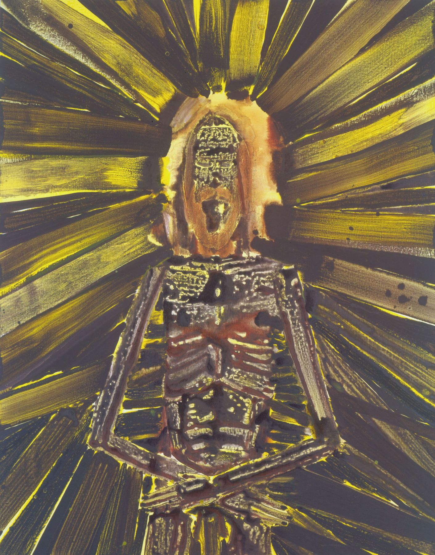 portrait of christ in yellow by barnaby furnas