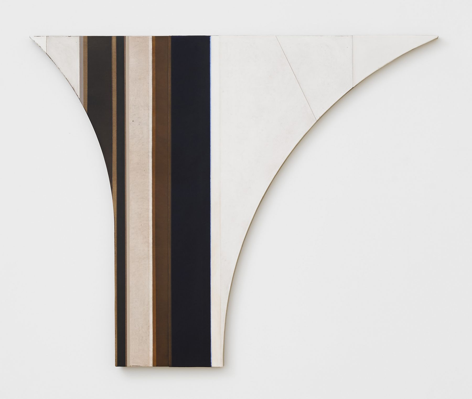 A shaped canvas by Svenja Deininger on display in New York City
