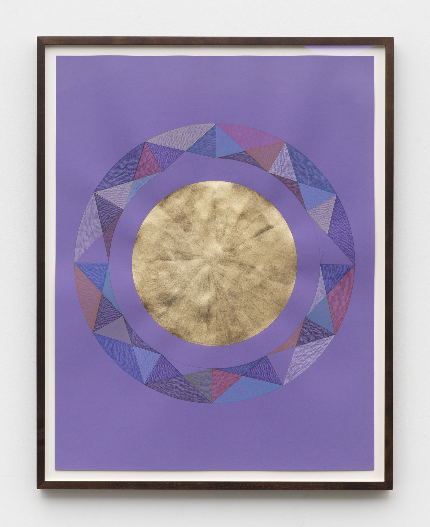 color pencil geometric abstraction artwork by Claudia Wieser