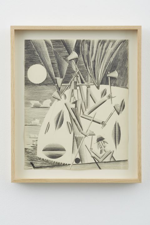 The Whaler - Fire in the Hole, 2012, Graphite on paper