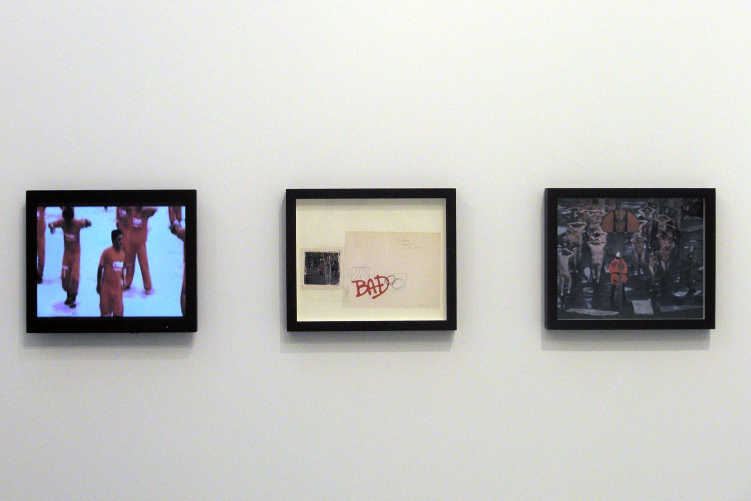 A Thriller is a Thriller is a Thriller, 2007-2008, C-print, collage, LCD panel
