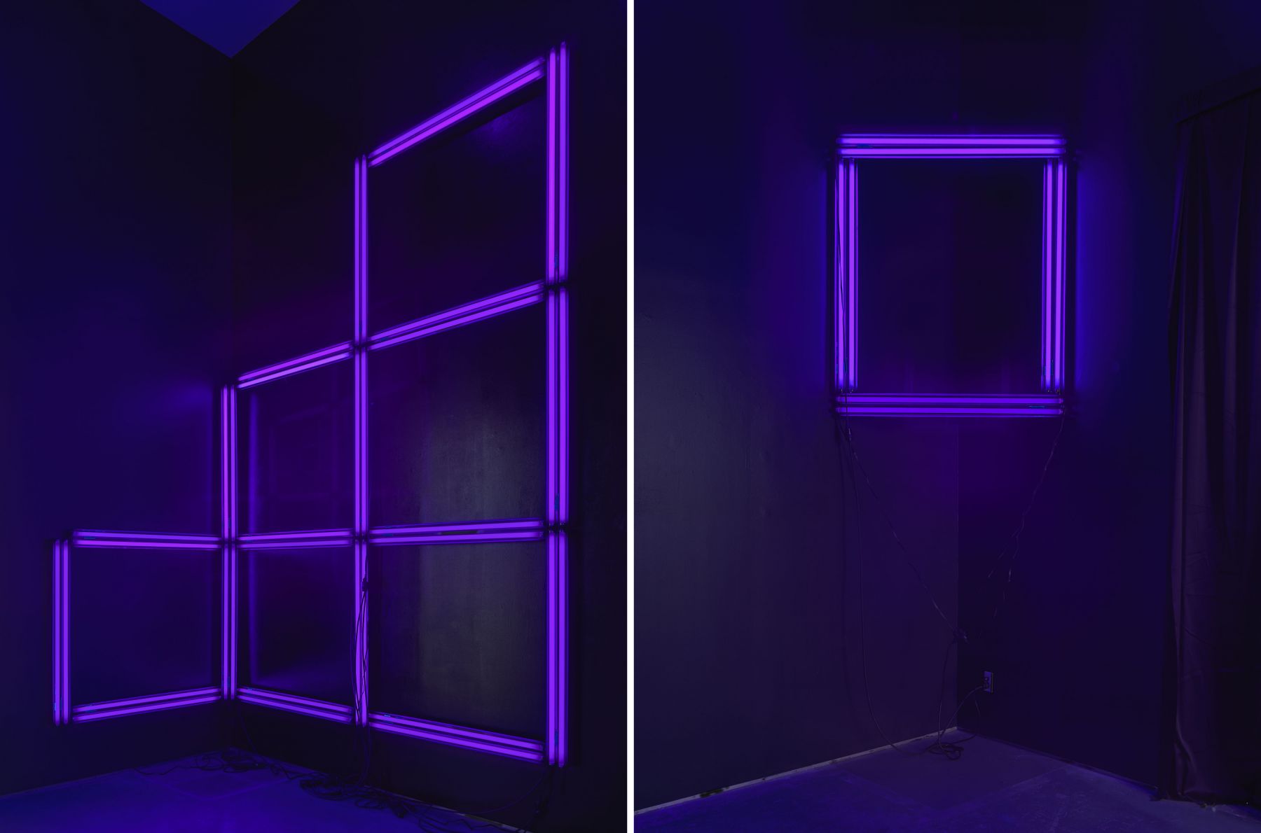 44, 2019 Blacklight, black power strip, black extension cord and three types of black paint