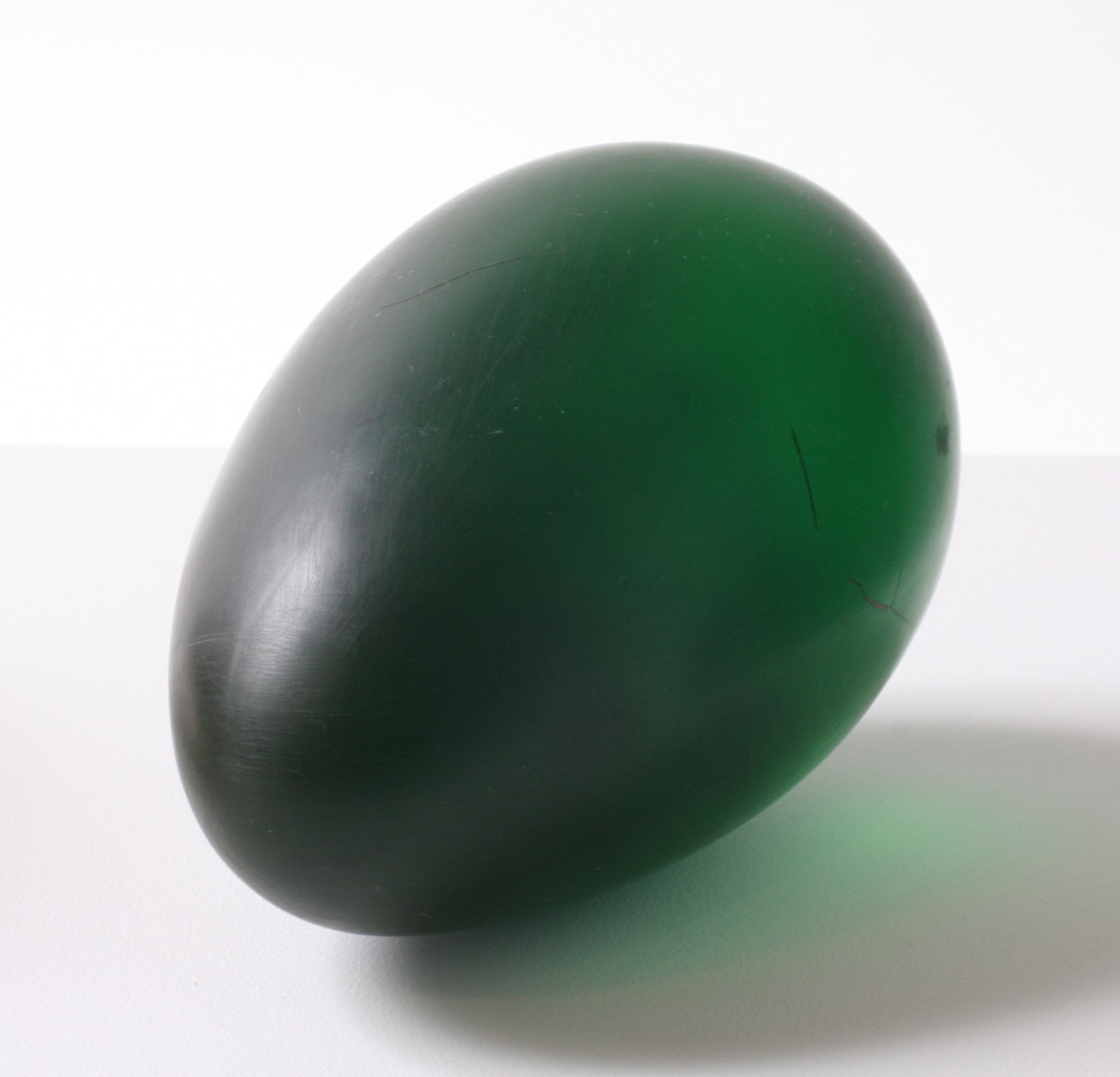green translucent oval sculpture by natsuyuki nakanishi