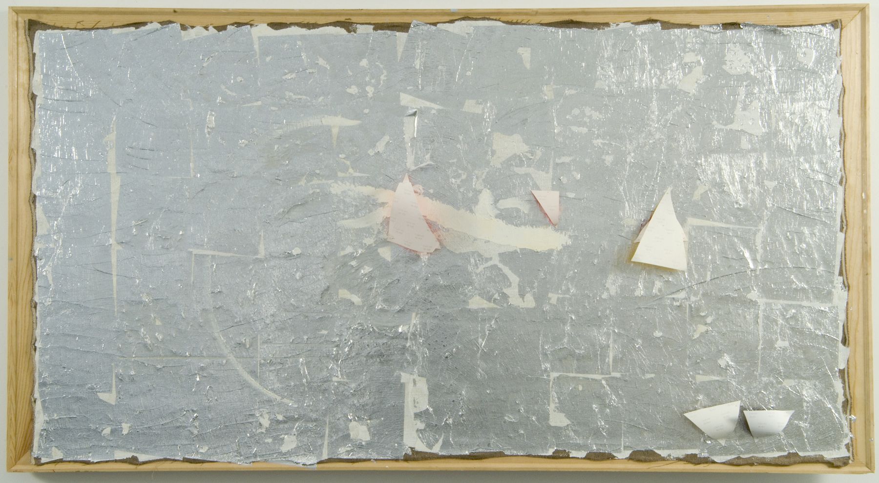 mixed media canvas in grey by mike cloud