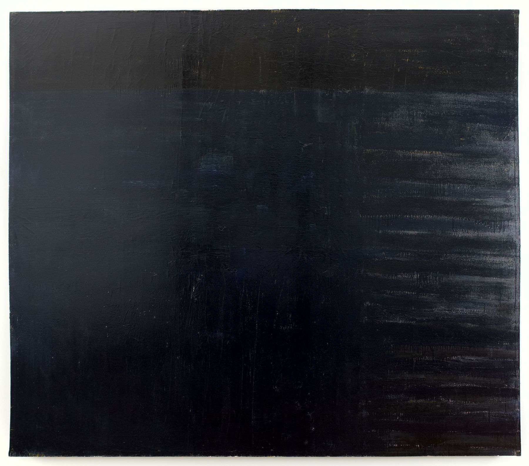 black painting by frank stella