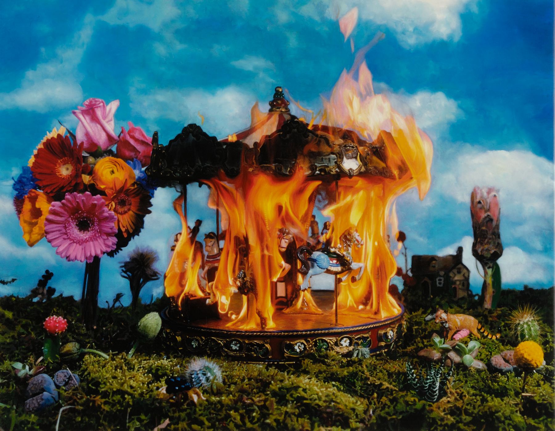 flaming flower structure by tetsutaro kamatani