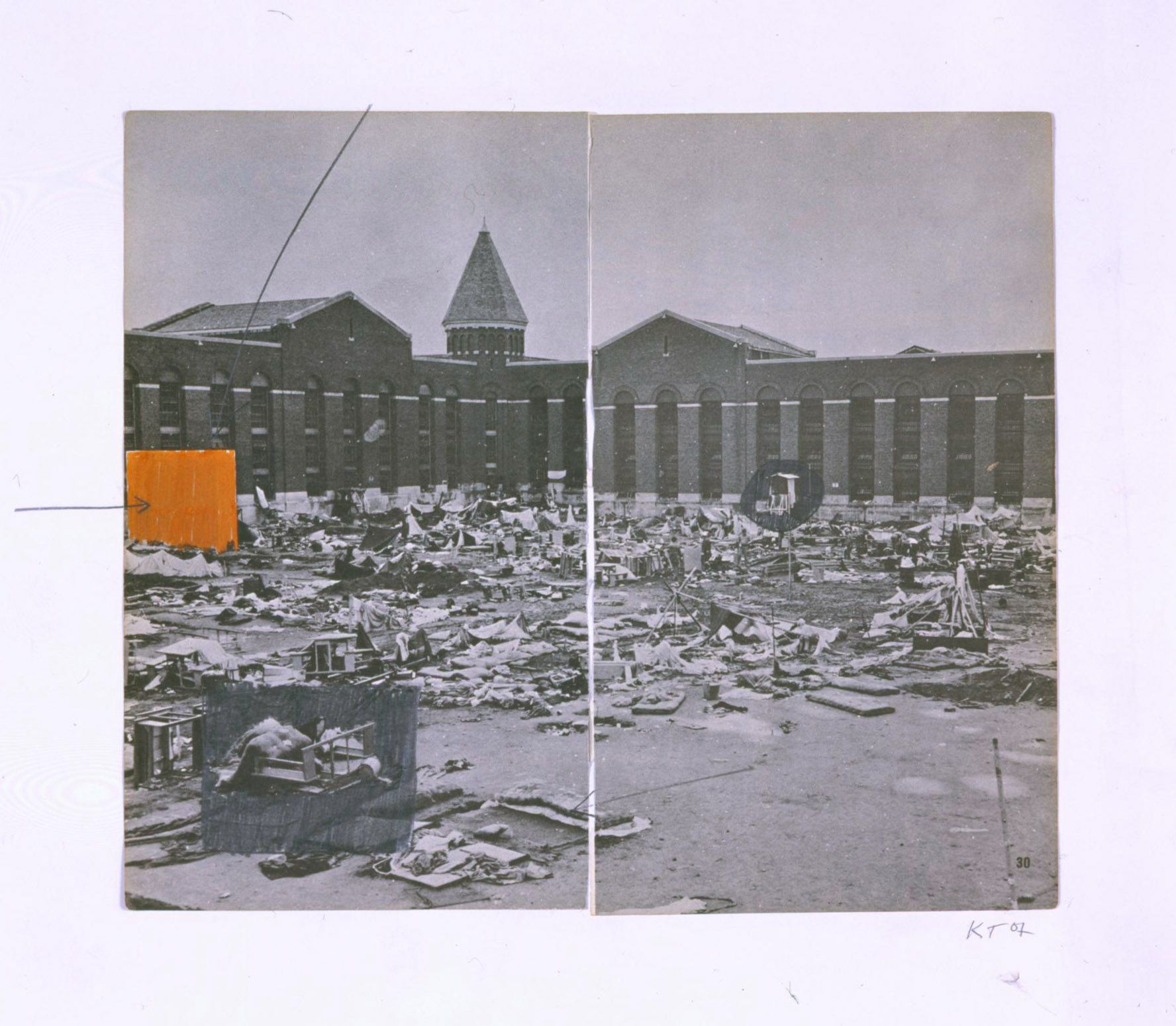 photo of a courtyard filled with discarded objects by kon trubkovich