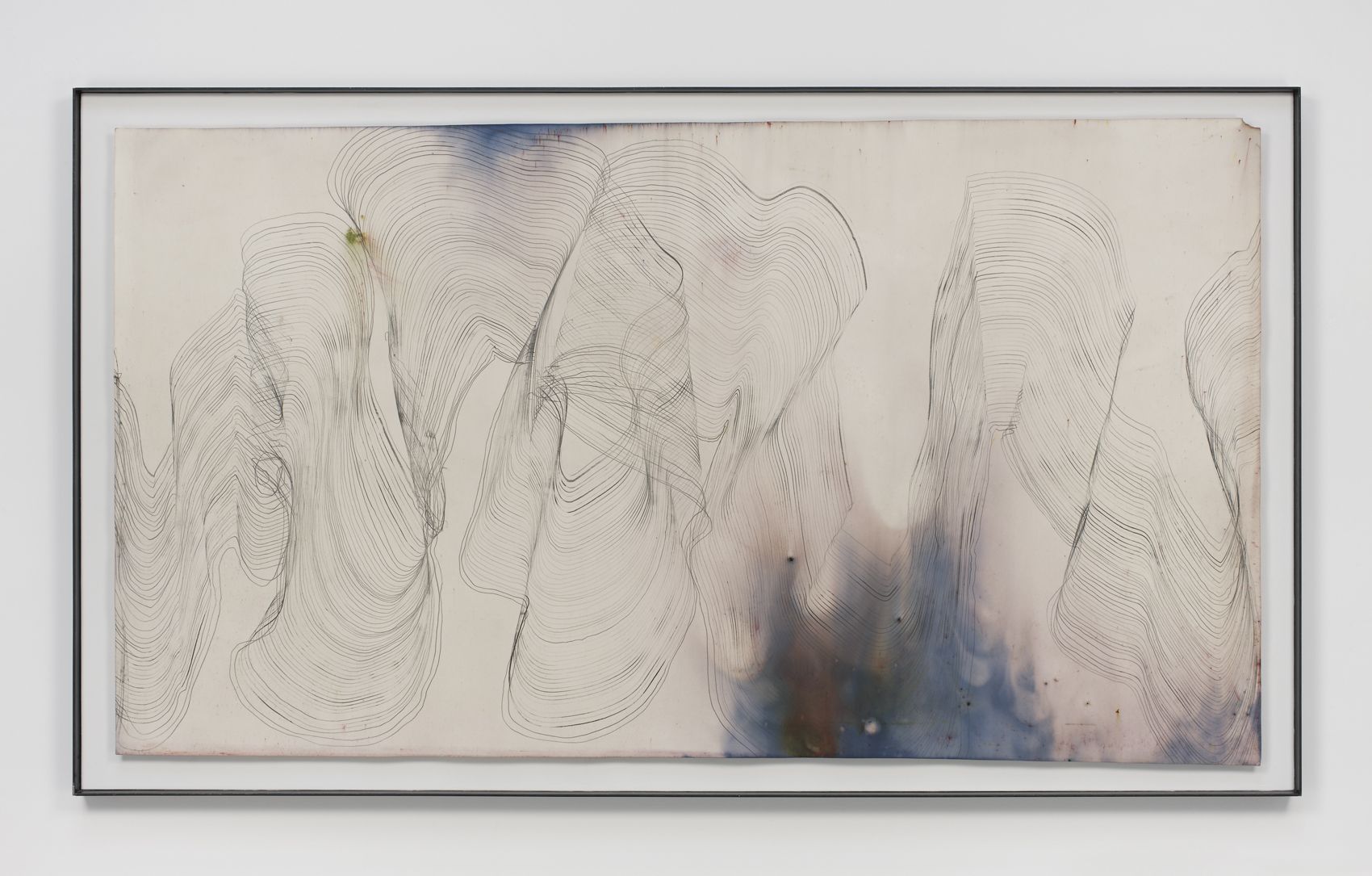 Music for Minor Planets (Spinoza), 2013, Graphite and pigment on dyed and bleached paper
