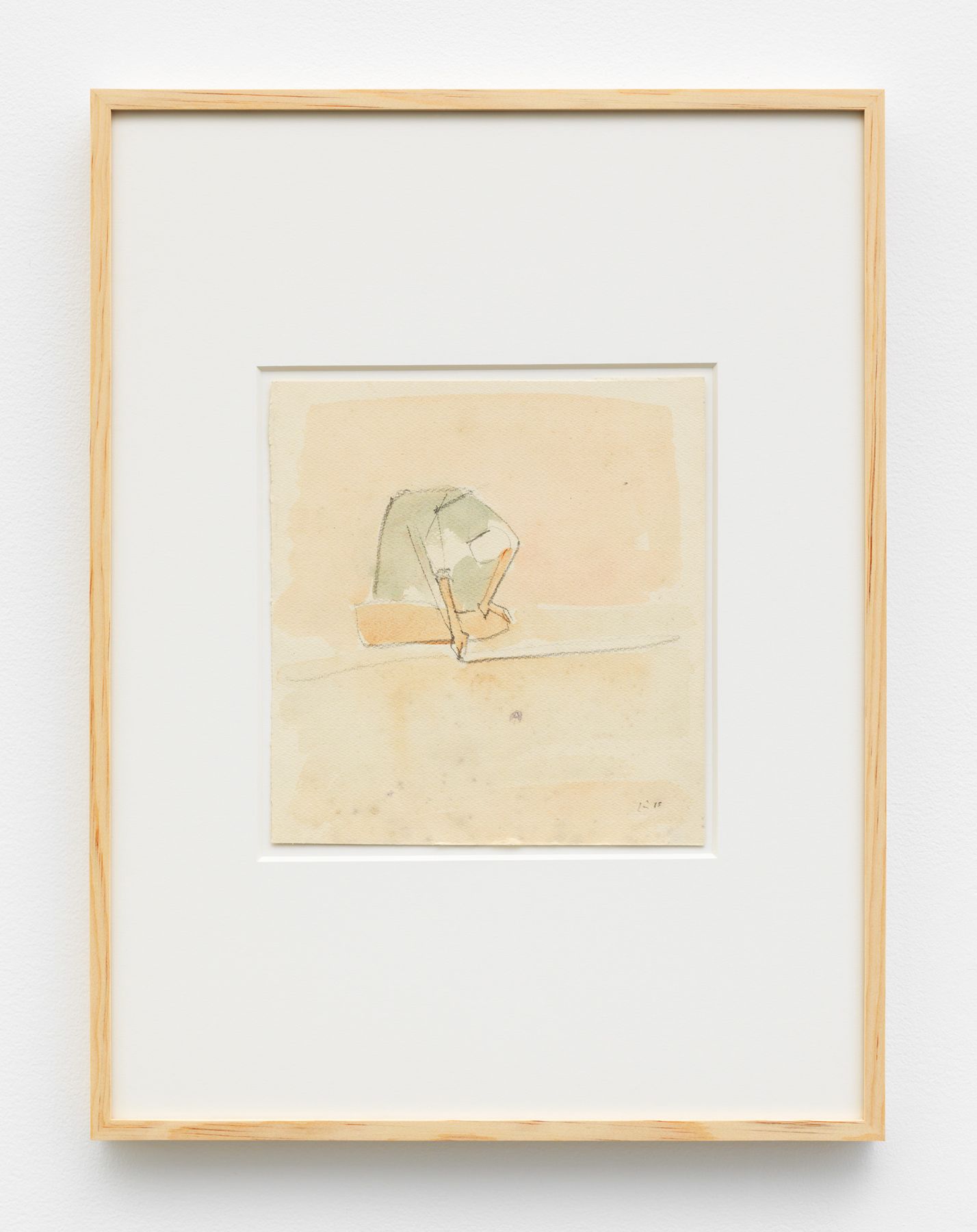 a drawing of a laundress by italian artist maria lai