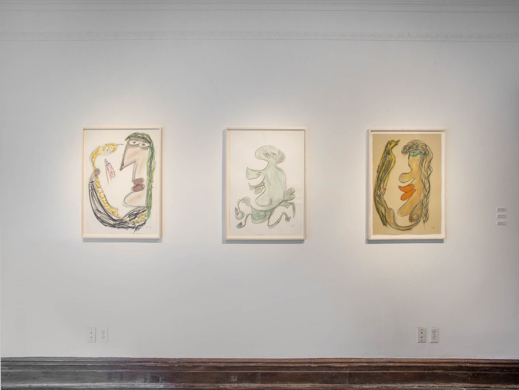 Works on Paper (Installation View), 118 East 64th Street, 2015