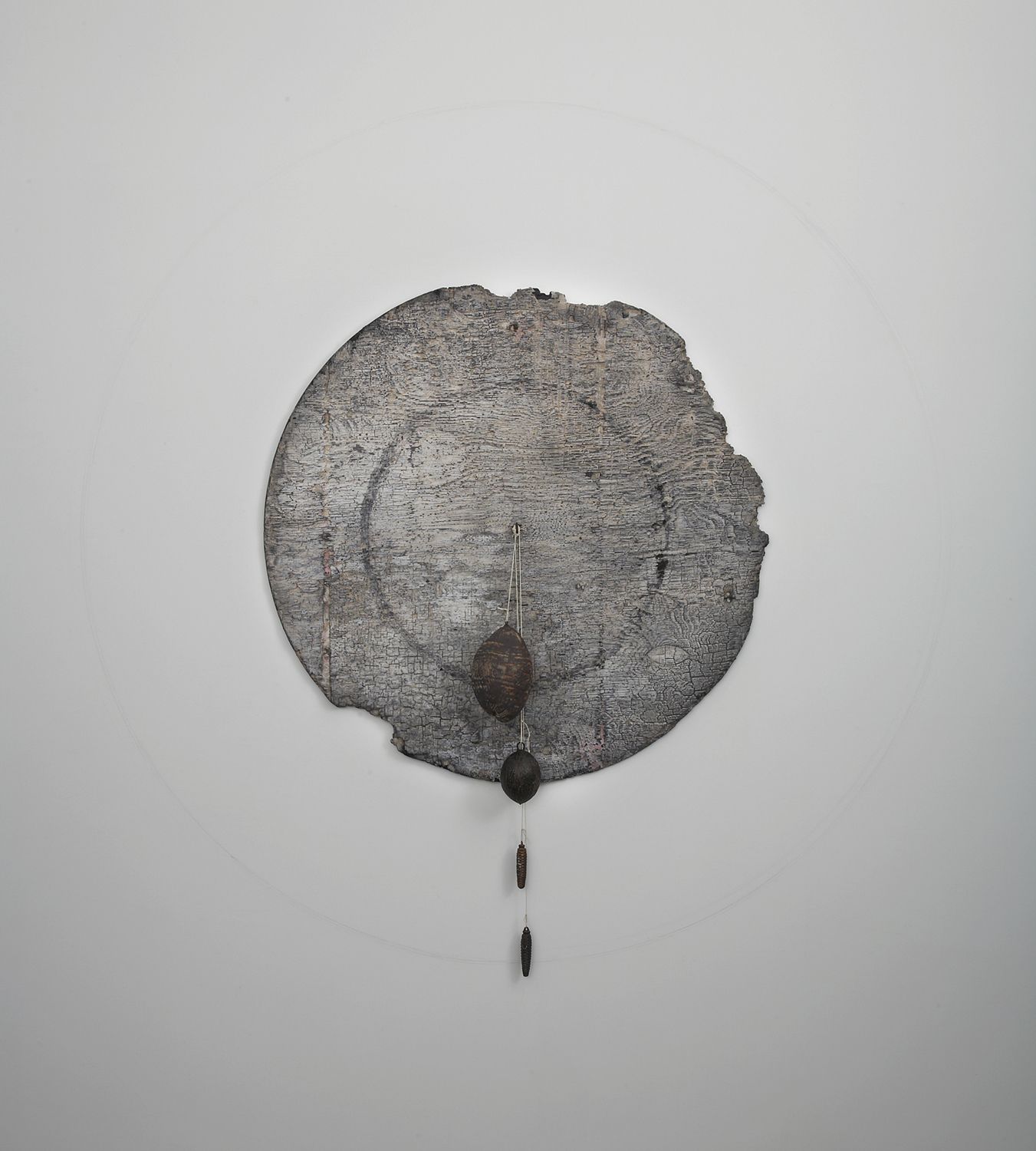a wall sculpture by jay heikes exhibited in a nyc art gallery