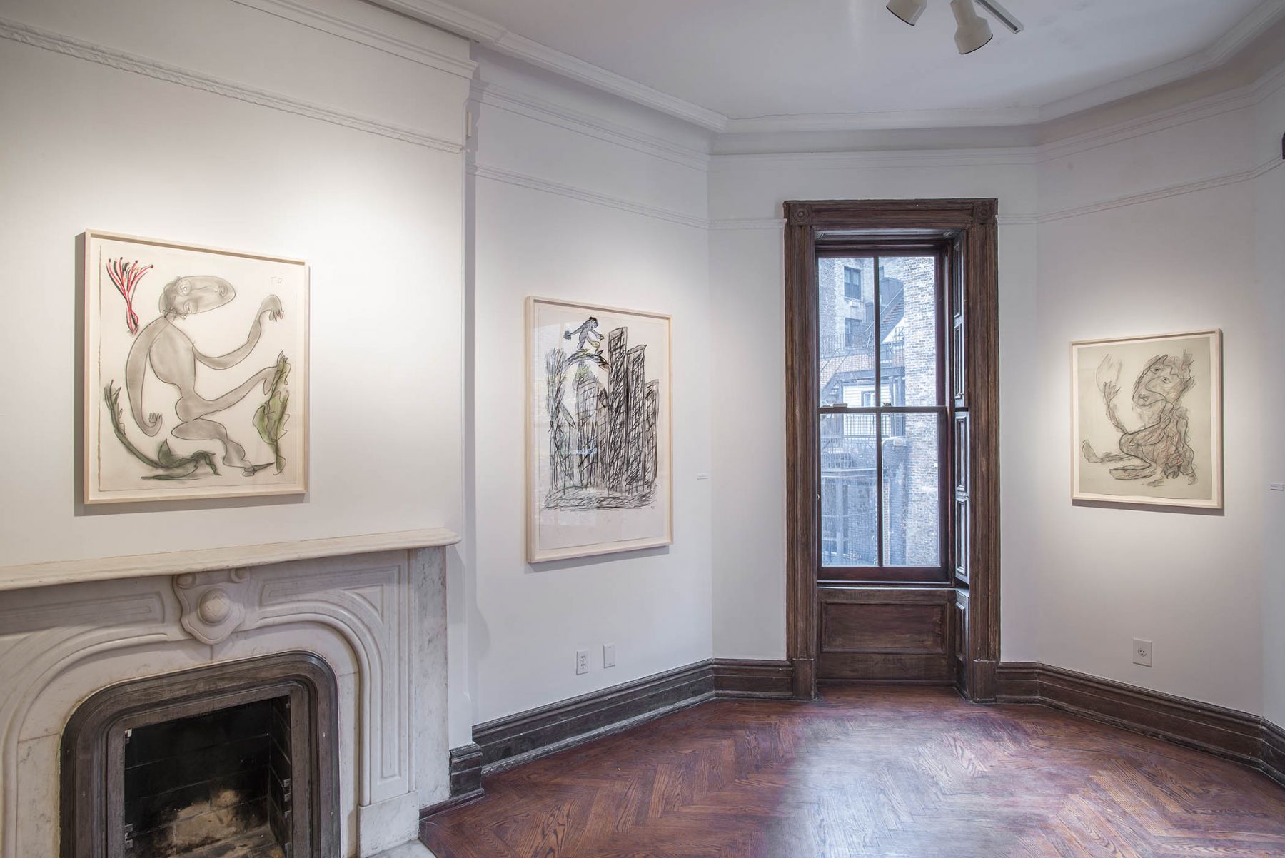 Works on Paper (Installation View), 118 East 64th Street, 2015