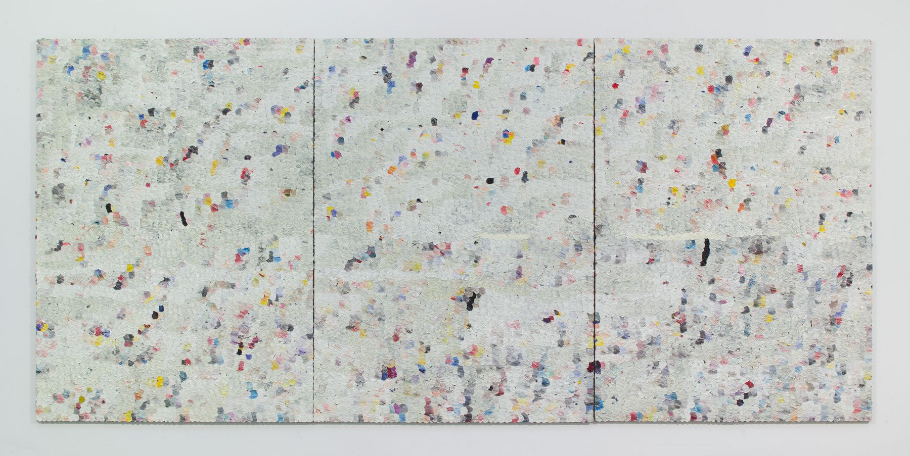a brightly colored abstract work by Dashiell Manley for sale in new york city