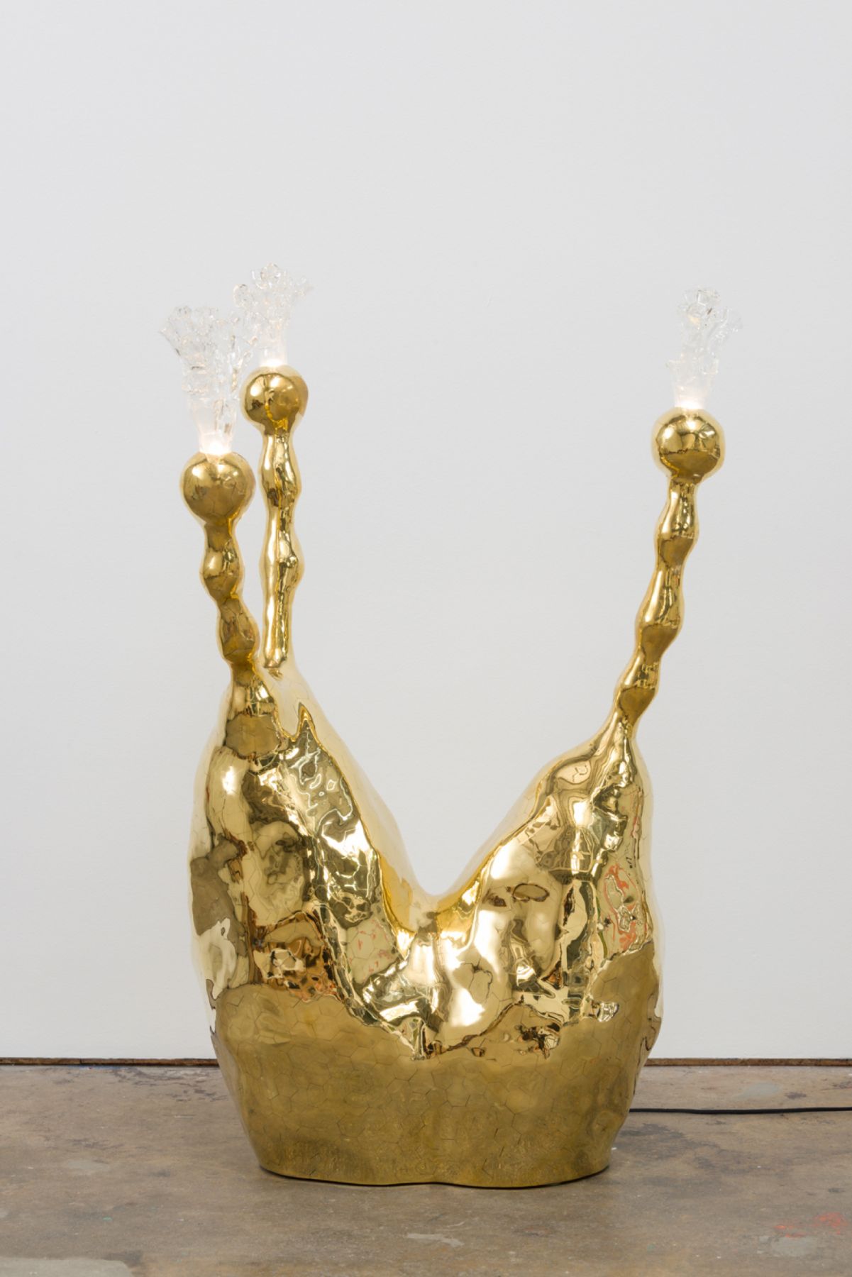 Socatra, 2017 Brass with blown glass shade