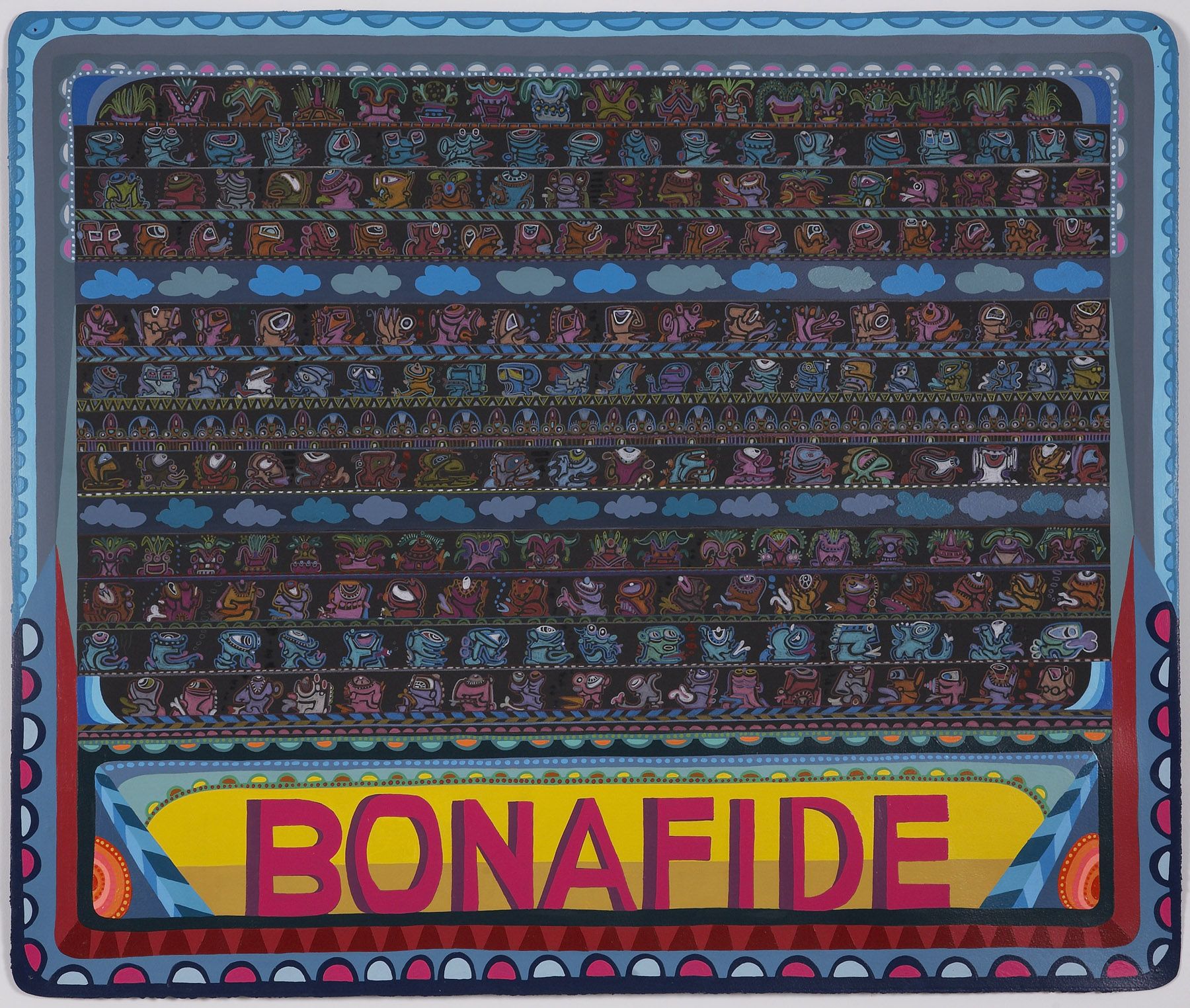 Bonafide, 2008, Acrylic and ink on paper