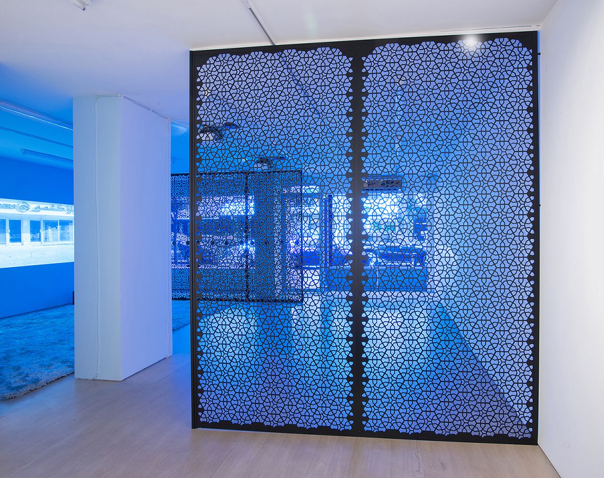 The Blue Lenses (Installation View), 20 Clinton Street, 2015