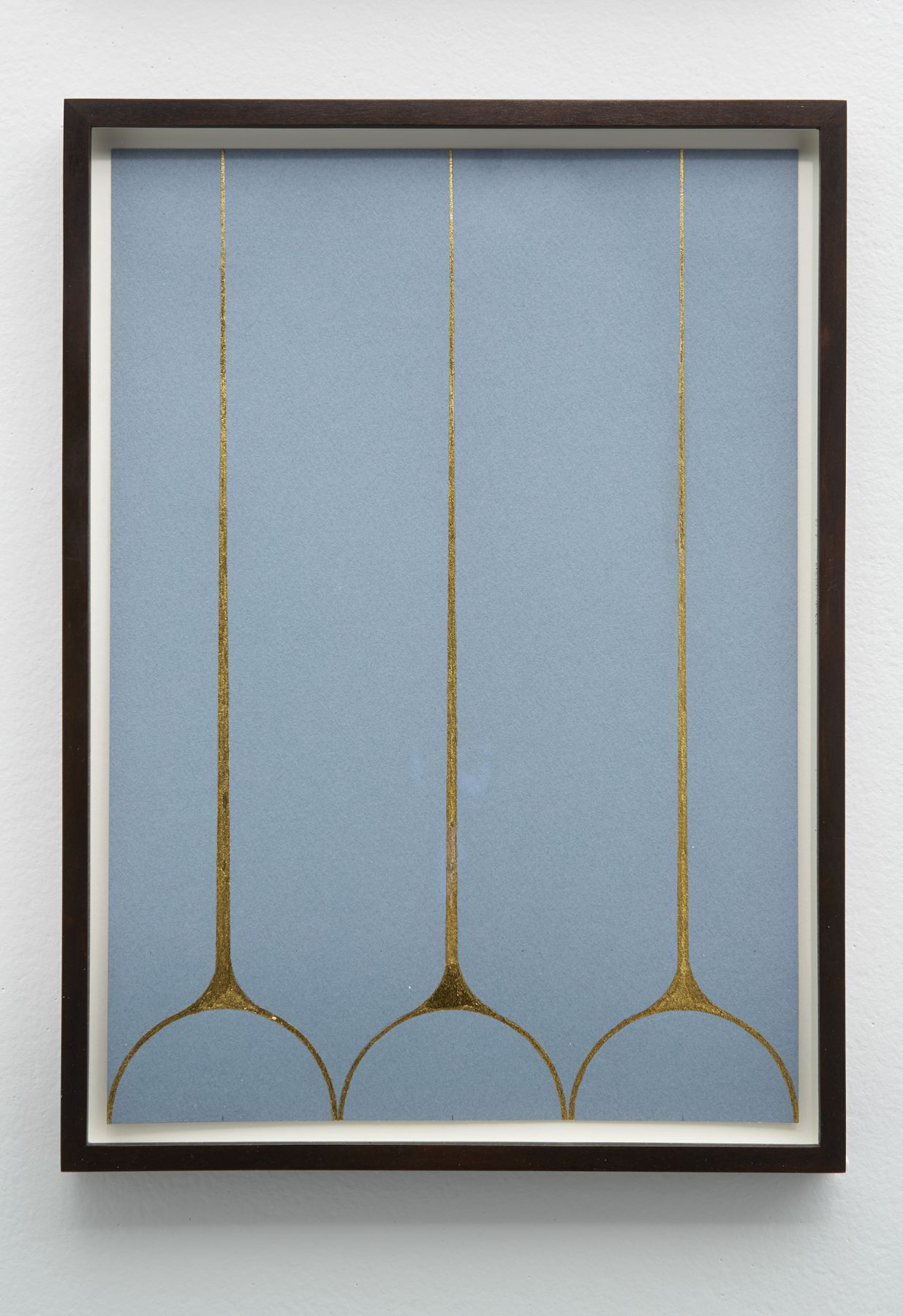 gold leaf on paper artwork by claudia wieser