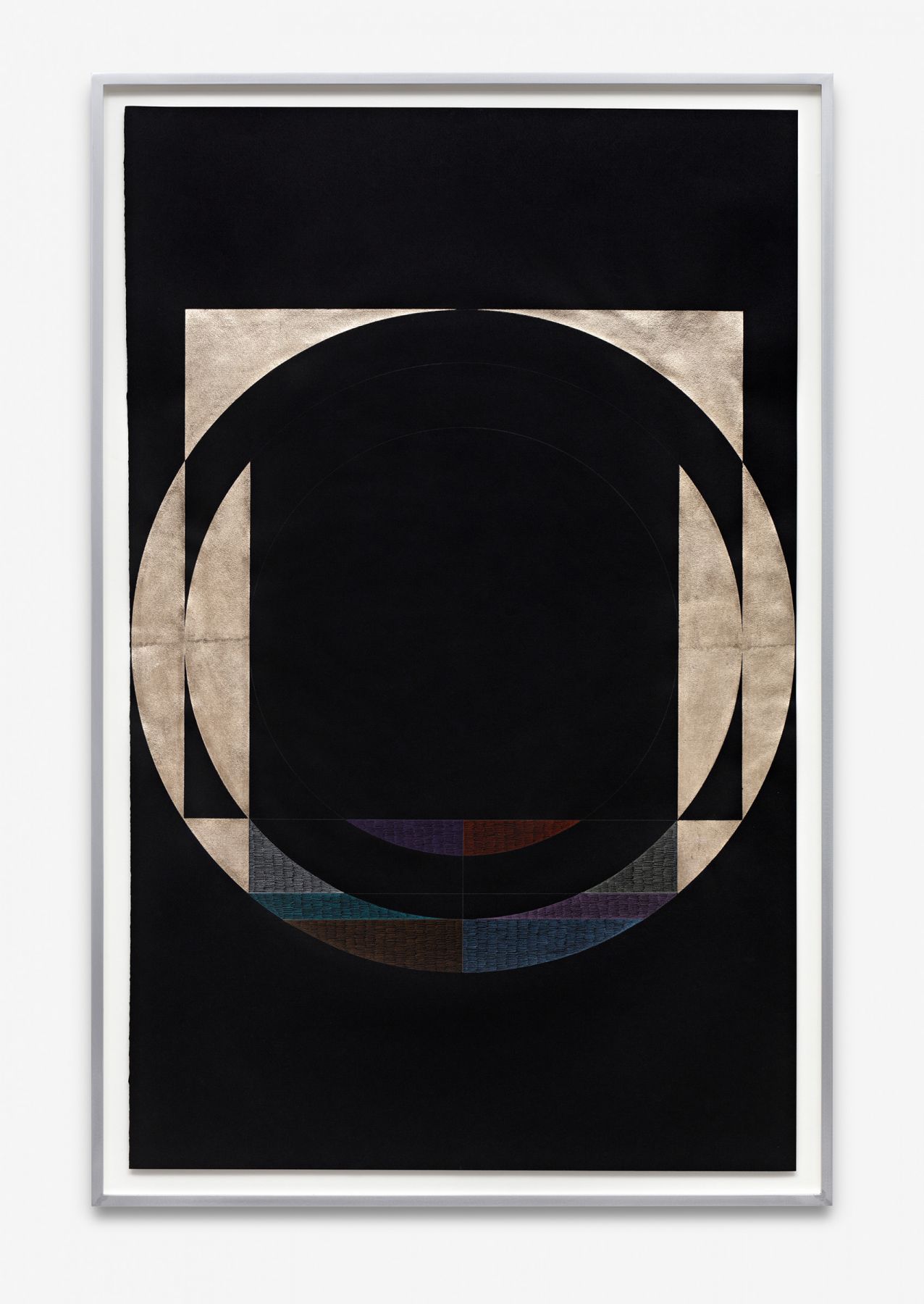 Untitled, 2017 Gold leaf and colored pencil on handmade paper