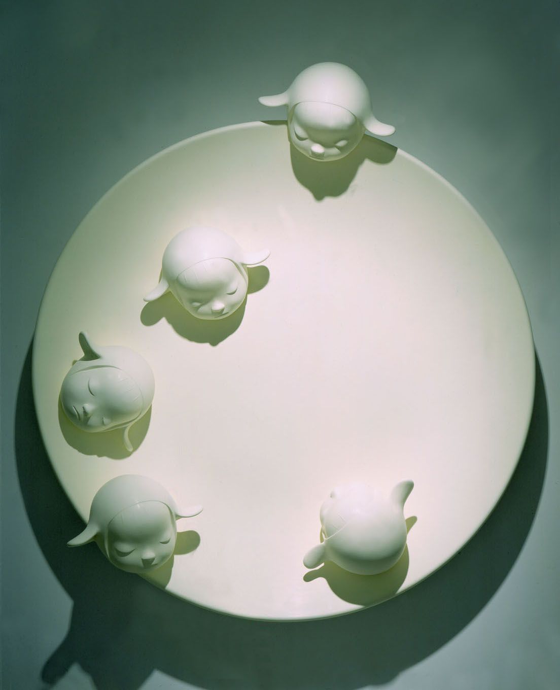 Melting Moon/Moon Children, 2002 , Fiberglass