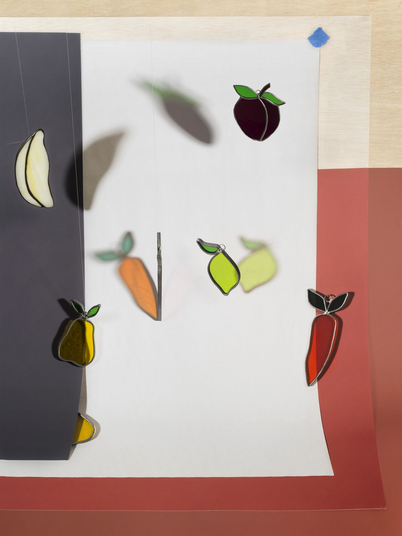 a colorful contemporary print by john houck available for purchase in new york
