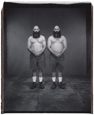 Don and Dave Wolf (from the Twins series), 2002, Unique polaroid