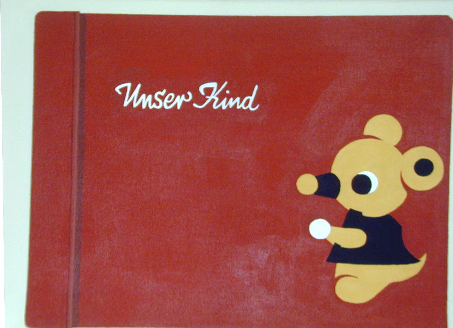 notebook with mouse and "unswer kind" by franziska holstein